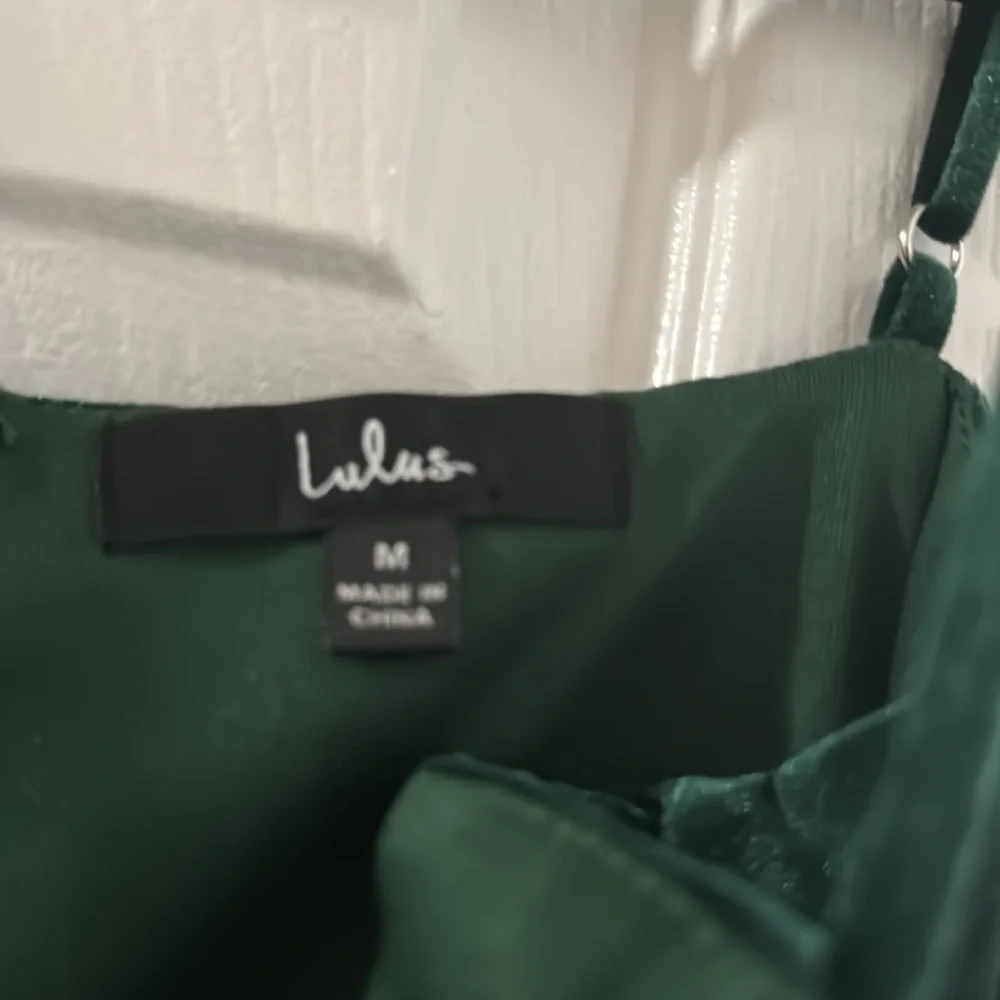Lulus Green Velvet Dress - Picture 2 of 2